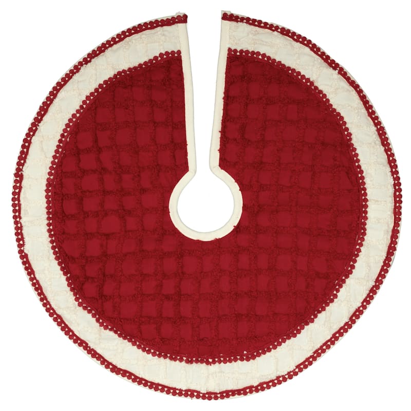 Chenille Christmas Tree Skirt