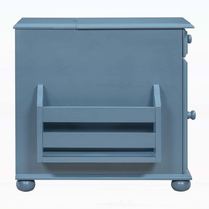 Sofa Table with USB Ports,Cup Holders,Bookshelf for Living Room and Small Space