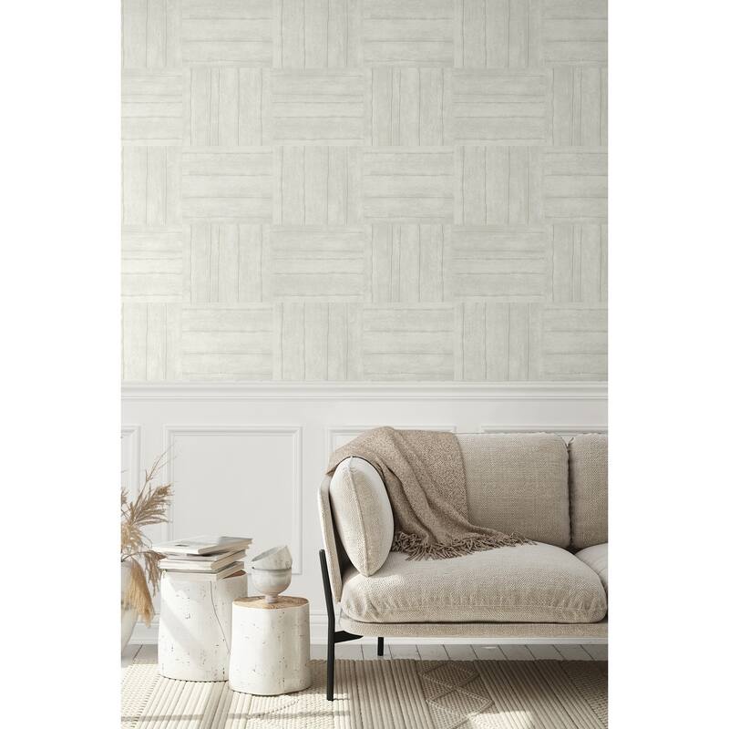 Seabrook Designs Plaza Geometric Non-Woven Unpasted Wallpaper