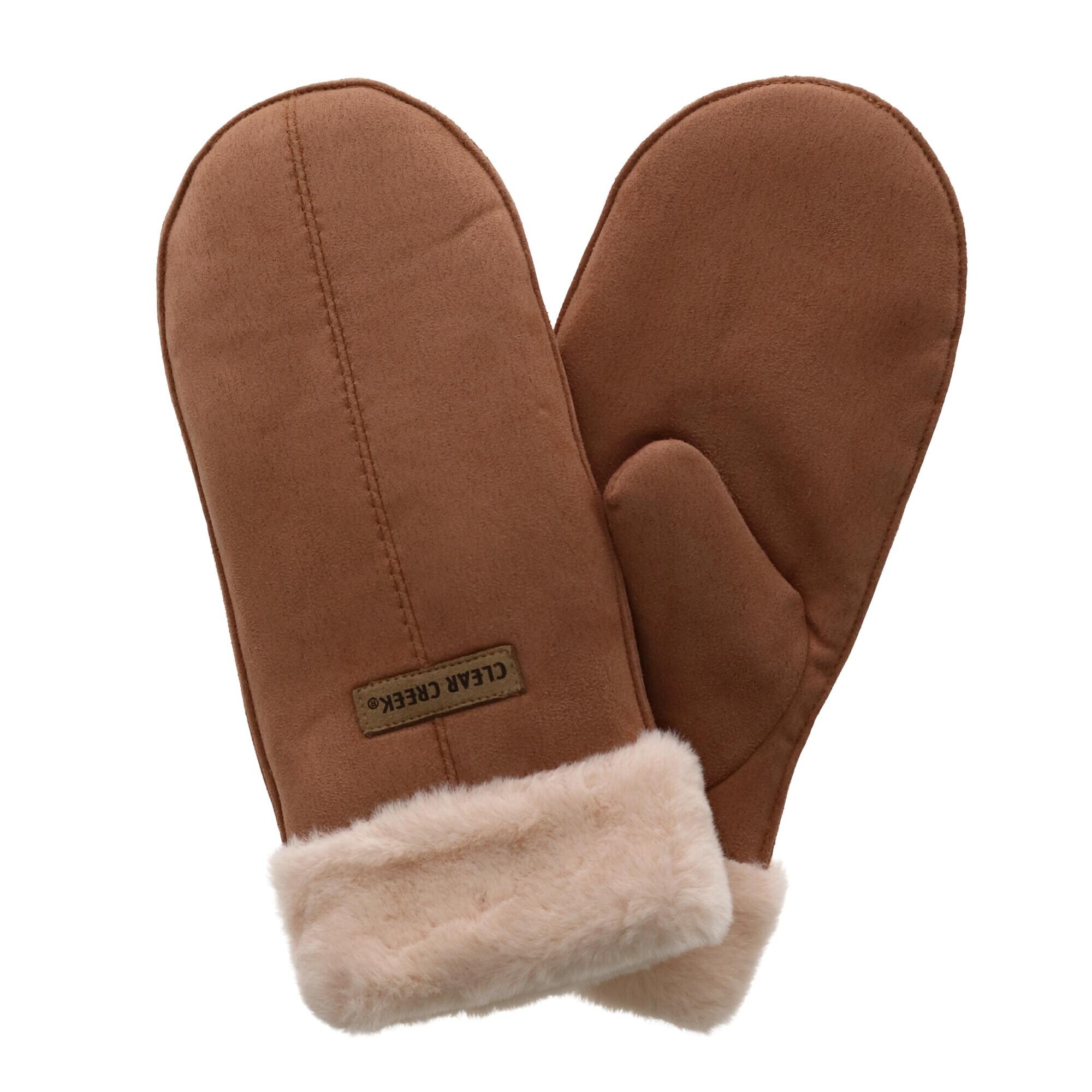 womens fur lined mittens