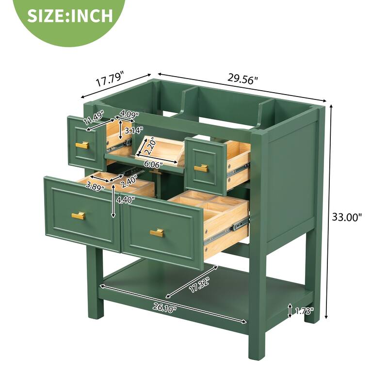 30'' Bathroom Vanity without Sink