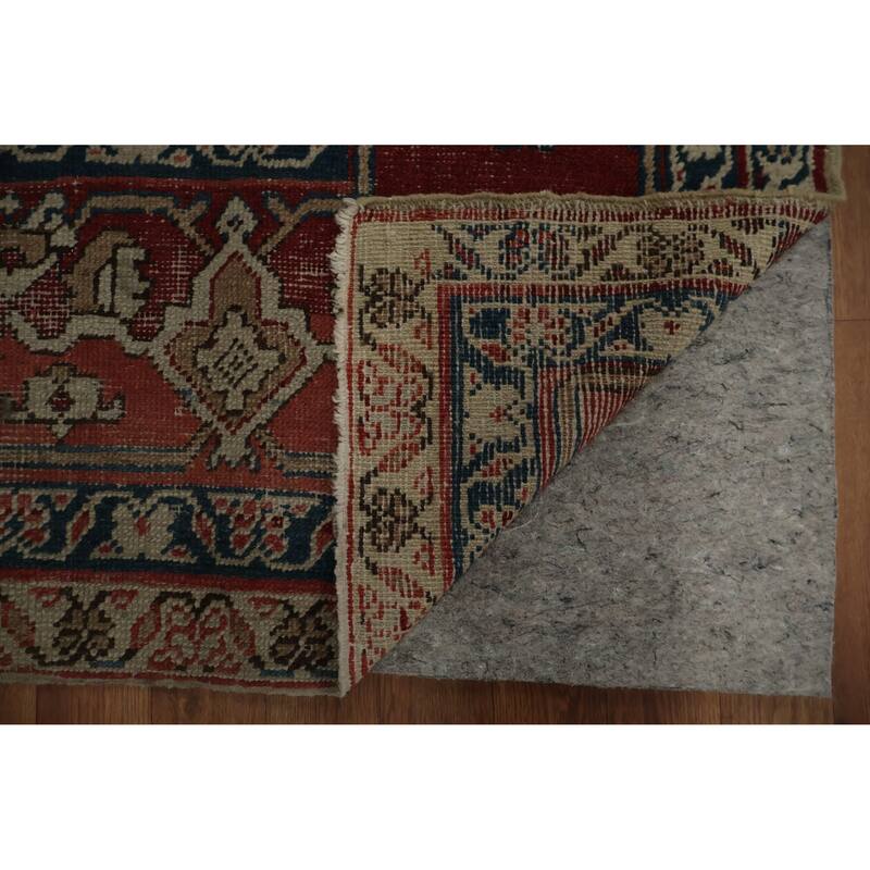 Hand Knotted Oriental 100% Wool Carpet Traditional Floral Beige & Ivories Sultanabad (Ziegler) Area Rug - 11' 0'' X 9' 1''