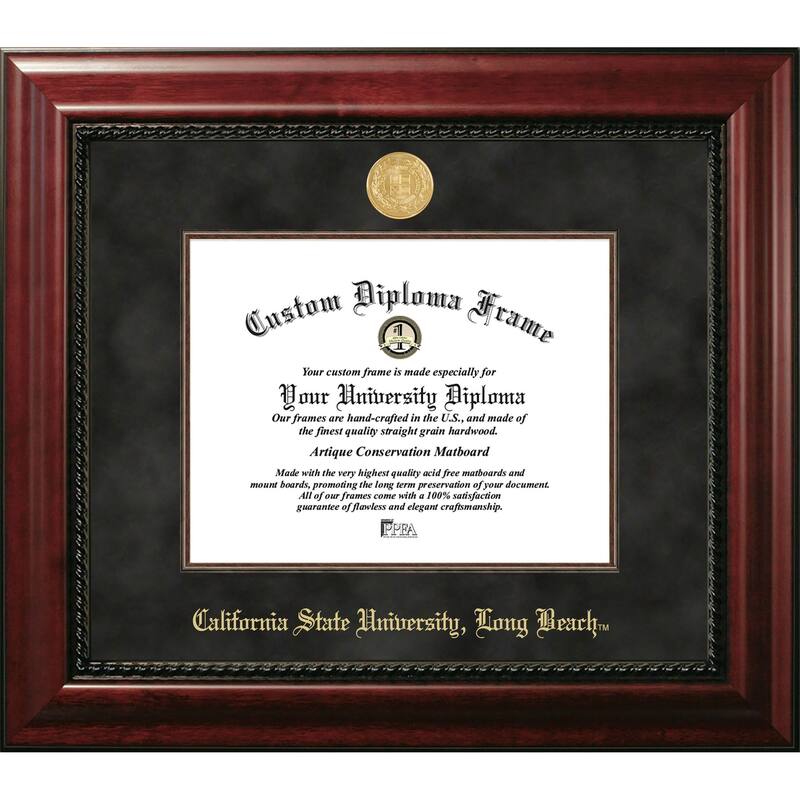 Cal State Long Beach 11w x 8.5h Executive Diploma Frame
