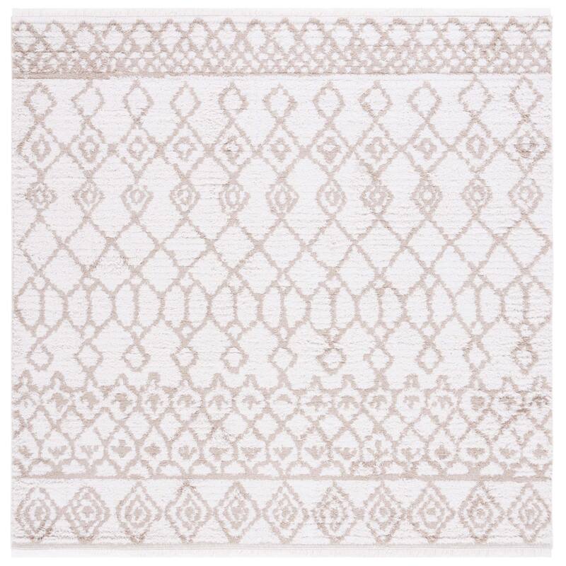 SAFAVIEH Augustine Teodosia Moroccan Boho Fringe Rug