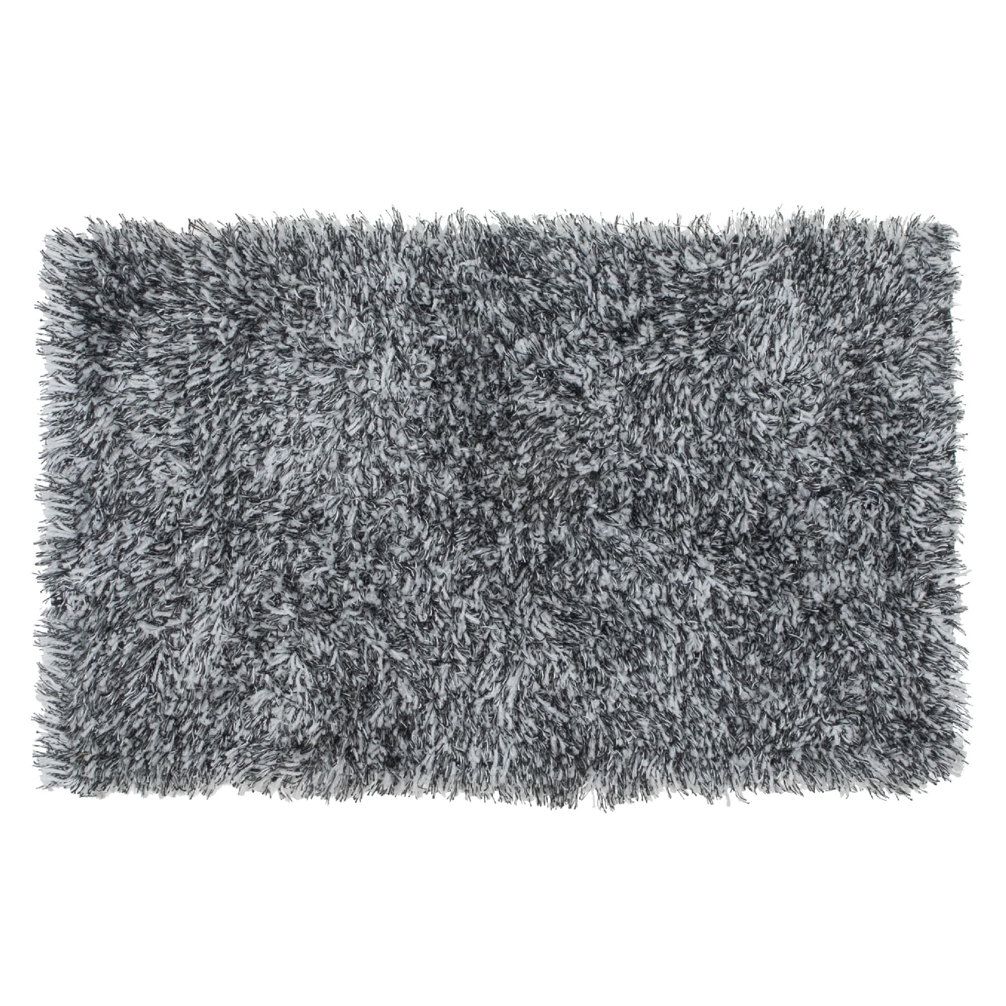 Cotton Loom Bath Mat Black 20X32