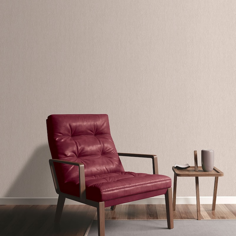 Galerie Wallcoverings Ambiance Leaf Emboss Vinyl on Non-woven Matte Wallpaper Roll