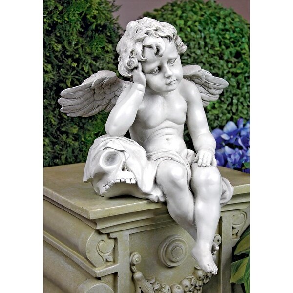 Shop Design Toscano Mourning Mortality Sitting Cherub ...