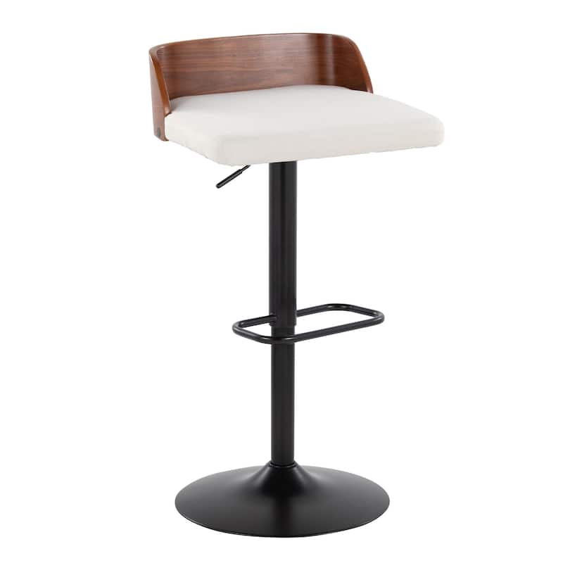 Carson Carrington Marstrand Adjustable Bar Stool with Rounded Rectangle Footrest (Set of 2)