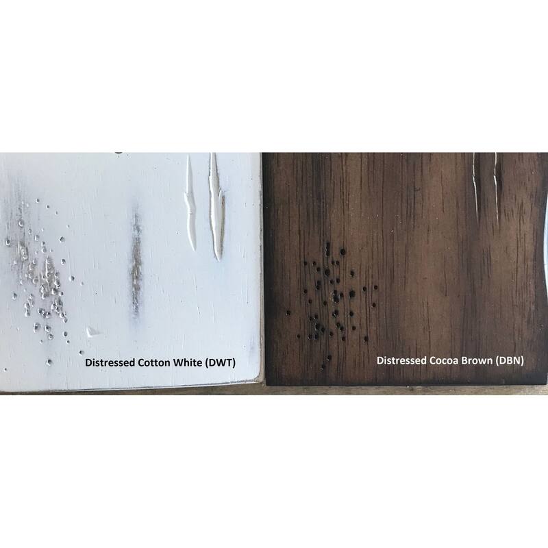 Parsons Distressed Cotton White/ Cocoa Brown Transitional X-Back 5-Piece Dining Set