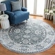 preview thumbnail 13 of 78, SAFAVIEH Isabella Hazbie Traditional Floral Oriental Area Rug 5'3" Round - Grey/Cream