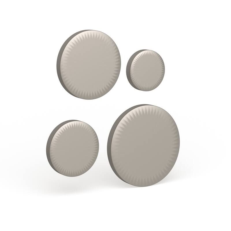 SEI Furniture Rehni Hammered Silver Sphere Wall Mirror Set