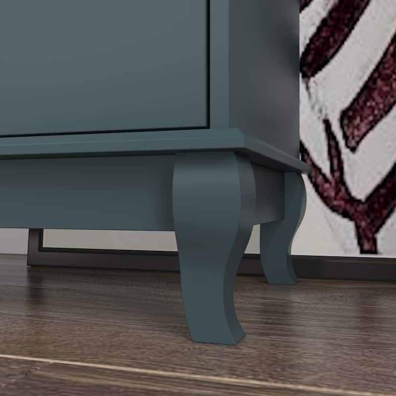 55.1" Wide Double Bedroom Dresser with Storage Drawers