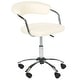 preview thumbnail 3 of 4, Silver Orchid Kelly Cream Desk Chair - 20.7" x 20.9" x 27"