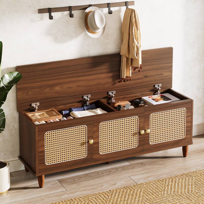 Shoe Storage Bench, Entryway Shoe Cabinet Bench, Seating Shoe Rack Organizer for Entryway, Bedroom, Living Room