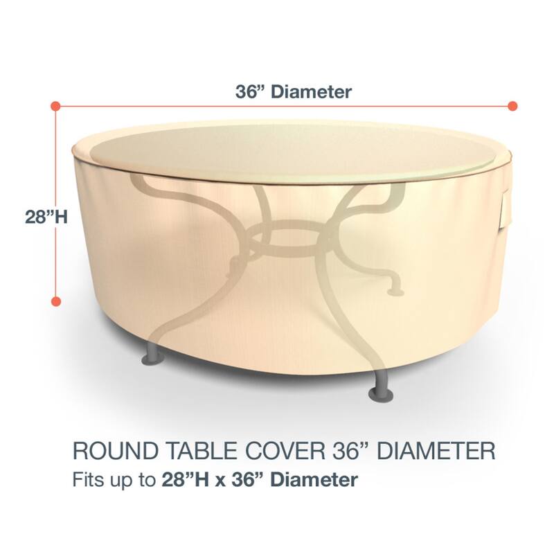 Budge StormBlock™ Savanna Tan Round Patio Table Cover