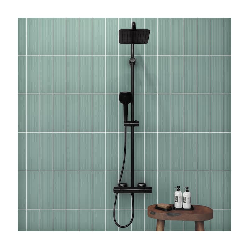 Daltile Stencil 4" x 12" Glazed Porcelain Linear Wall Tile (30 PC Per Carton) (8.72 SQFT Per Carton)