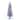 4.5' Pencil Flocked Blue Artificial Christmas Tree, Clear Lights