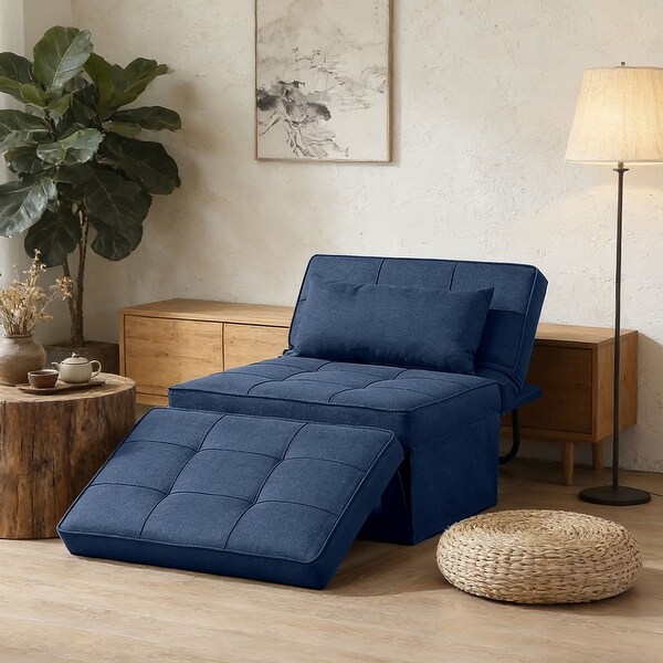 Ainfox Convertible Sofa Bed,4 in 1 Multi-Function Folding Ottoman