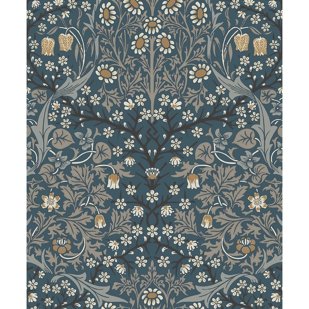 Seabrook Designs Victorian Garden Floral Prepasted Wallpaper