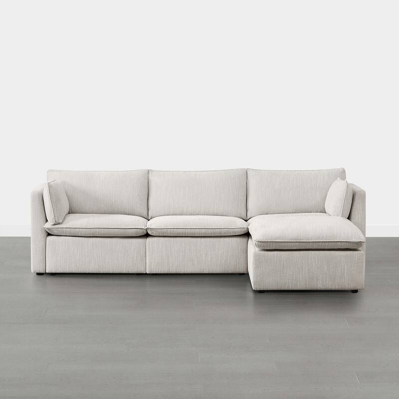 Cypress L-shape Sectional Couches Modular Sofa with Ottoman
