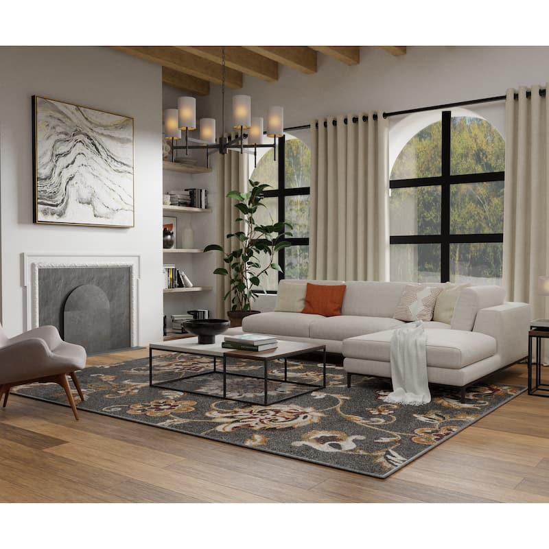 Loomaknoti Ohanzah Ostorn Light Gray Area Rug