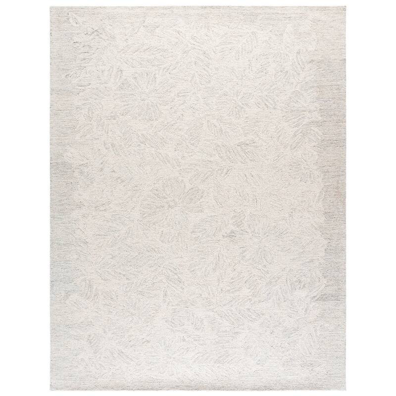 SAFAVIEH Handmade Pine Tanuja Wool Rug - 8' x 10' - Light Grey/Ivory