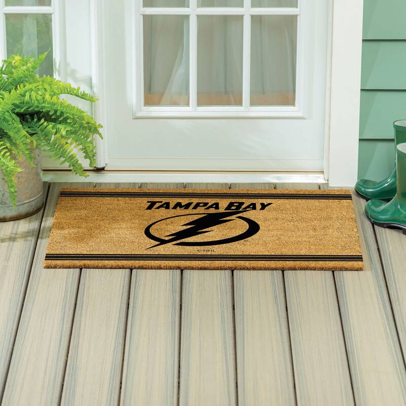 Tampa Bay Lightning Monochrome Indoor/Outdoor Coir Door Mat