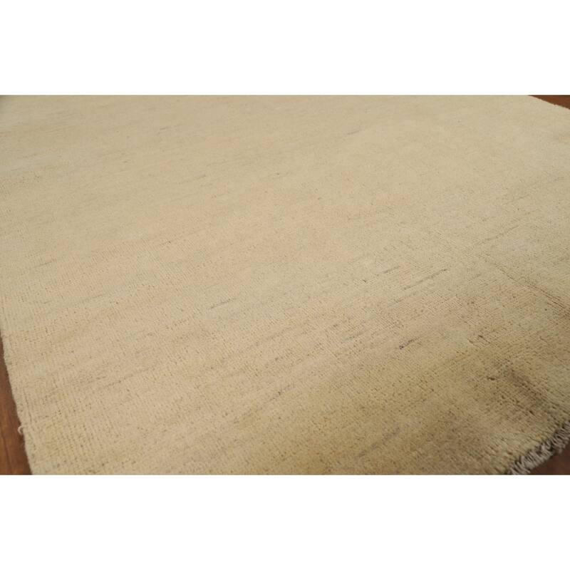 Gabbeh Modern Oriental Rug Hand-Knotted Wool Carpet - 4'10"x 6'5"