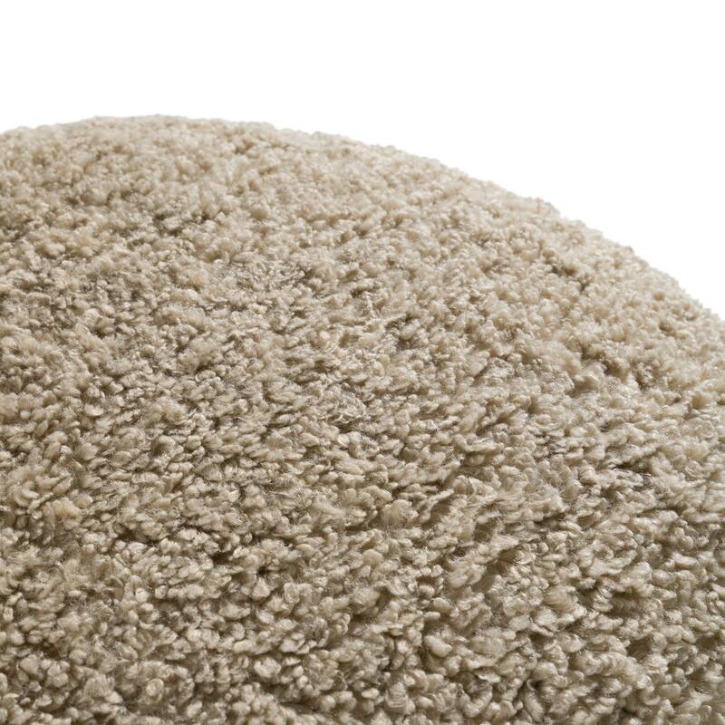 Divani Casa Trevor Modern Tan Fabric Ottoman