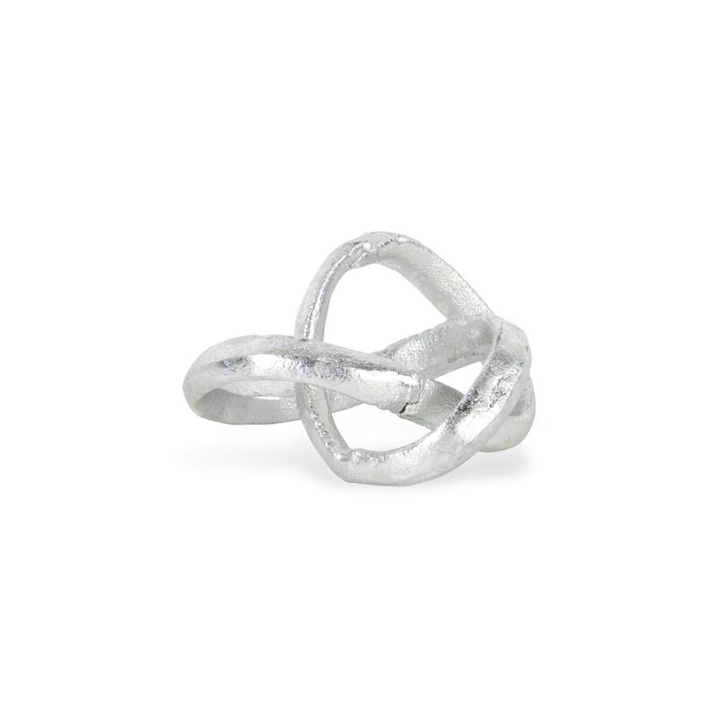 Kompo Black Cast Iron Modern Abstract Infinite Knot Decor