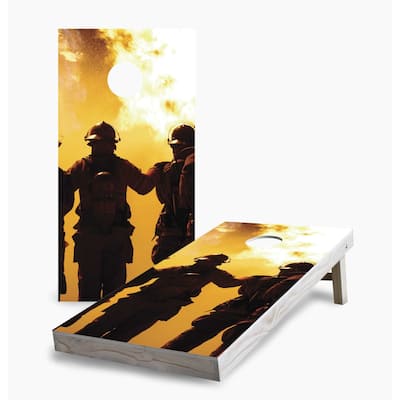 Firefighters Cornhole Game (Choose Wraps or Boards)