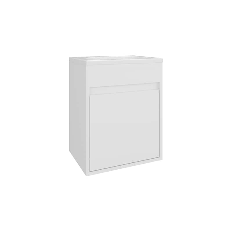 Bathroom Vanity, 1 Door with durable engineered wood construction,Easy to assemble