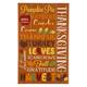 Glitzhome Thanksgiving Wooden Word Sign Hanging Decor