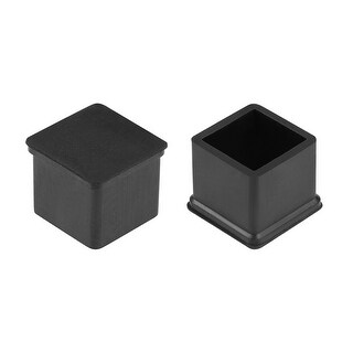 Rubber Furniture Caps 20mm x 20mm Square Shaped Table Chair Legs