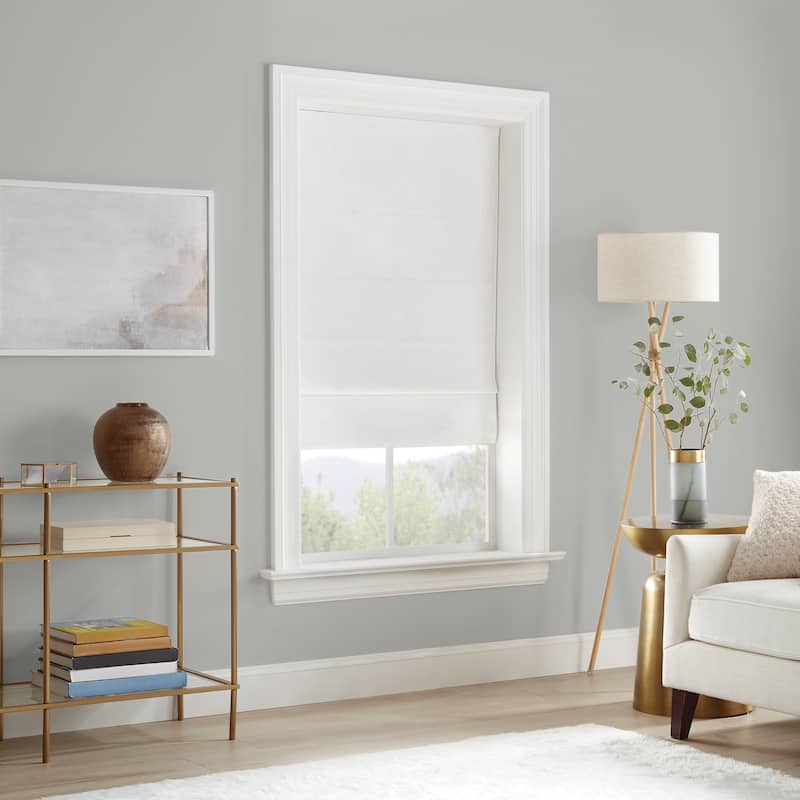 Eclipse Drewton Motorized 100% Blackout Cordless Textured Roman Shade