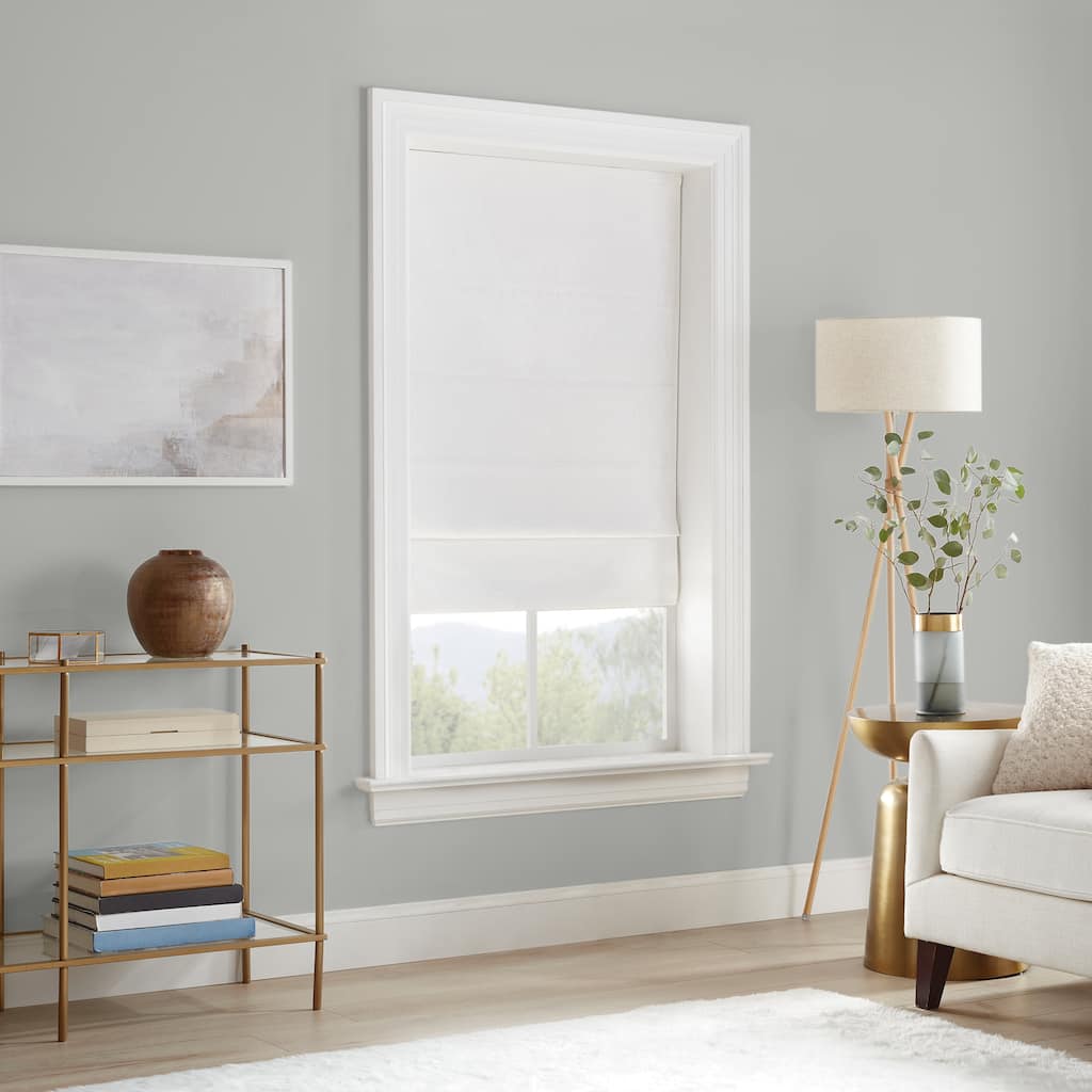 Eclipse Drewton Motorized 100% Blackout Cordless Textured Roman Shade