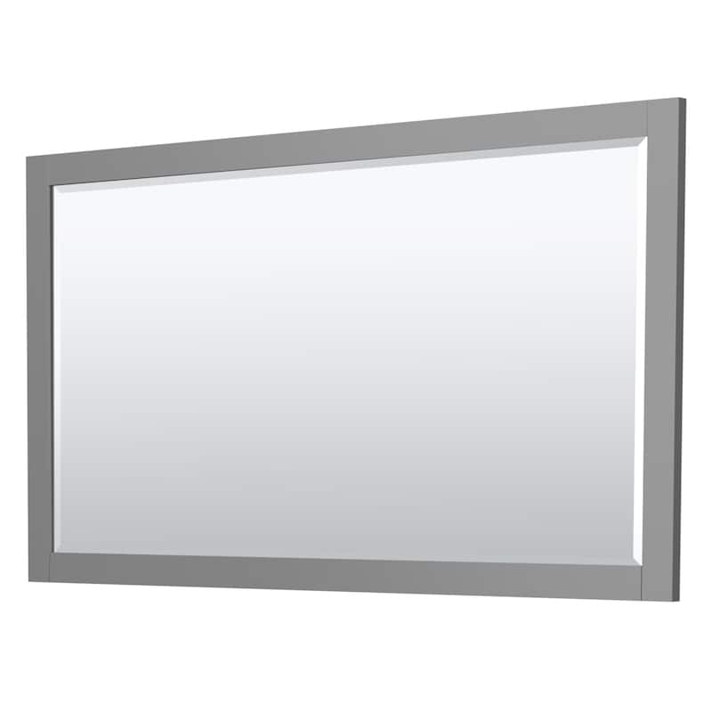 Miranda 66-inch Double Vanity, Quartz Top, 58-inch Mirror