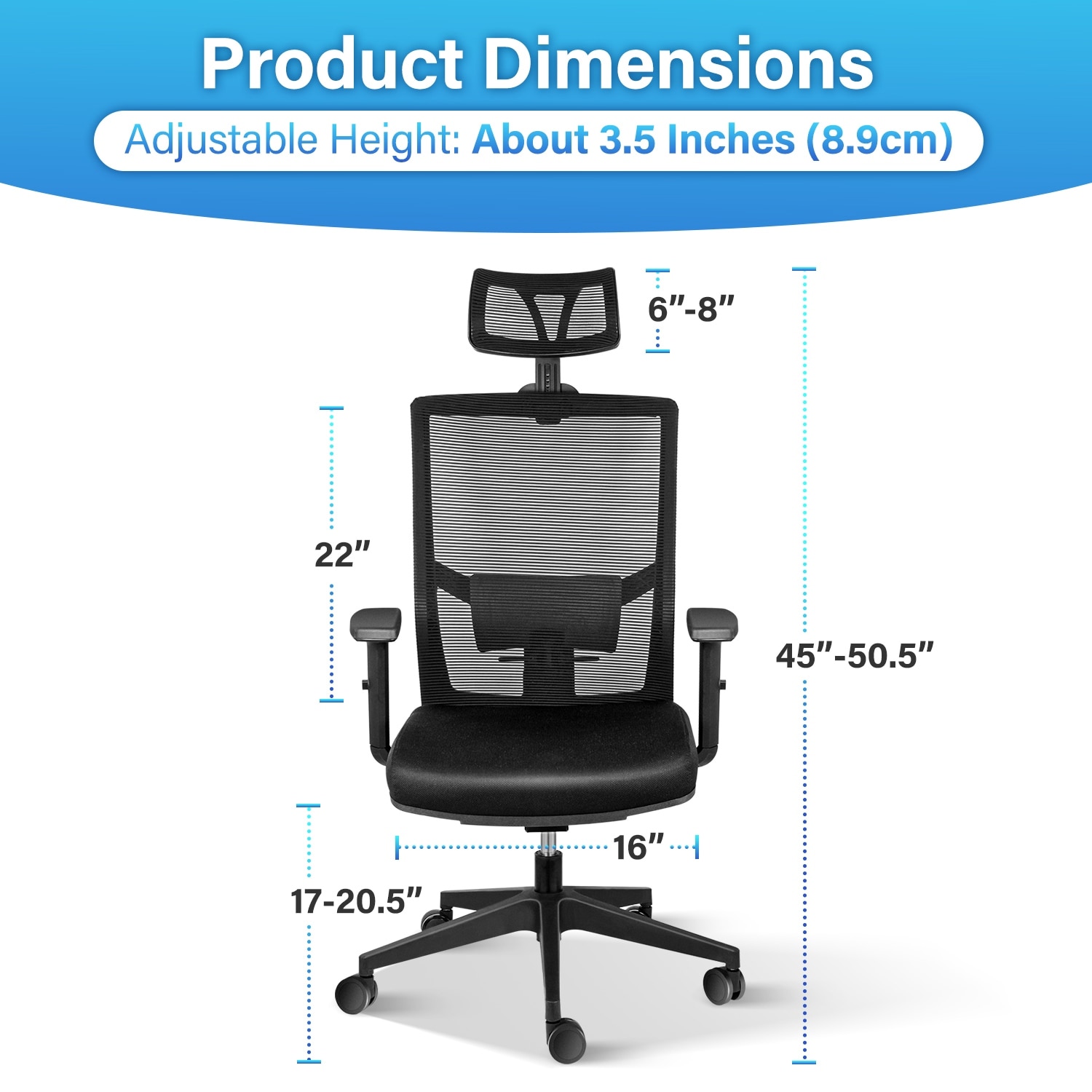 17 inch desk chair deals