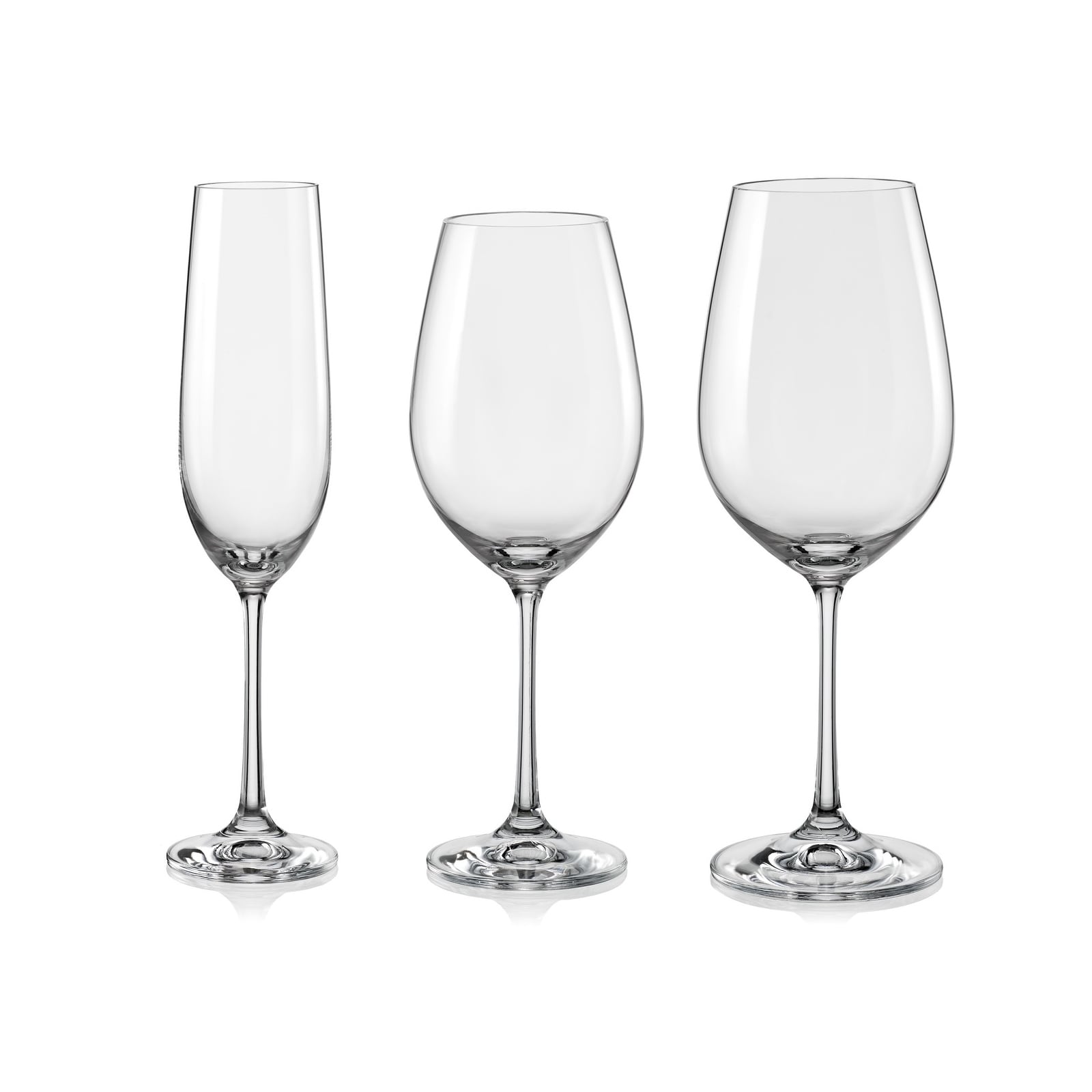 FLUTED WINE GLASSES (SET OF 6)