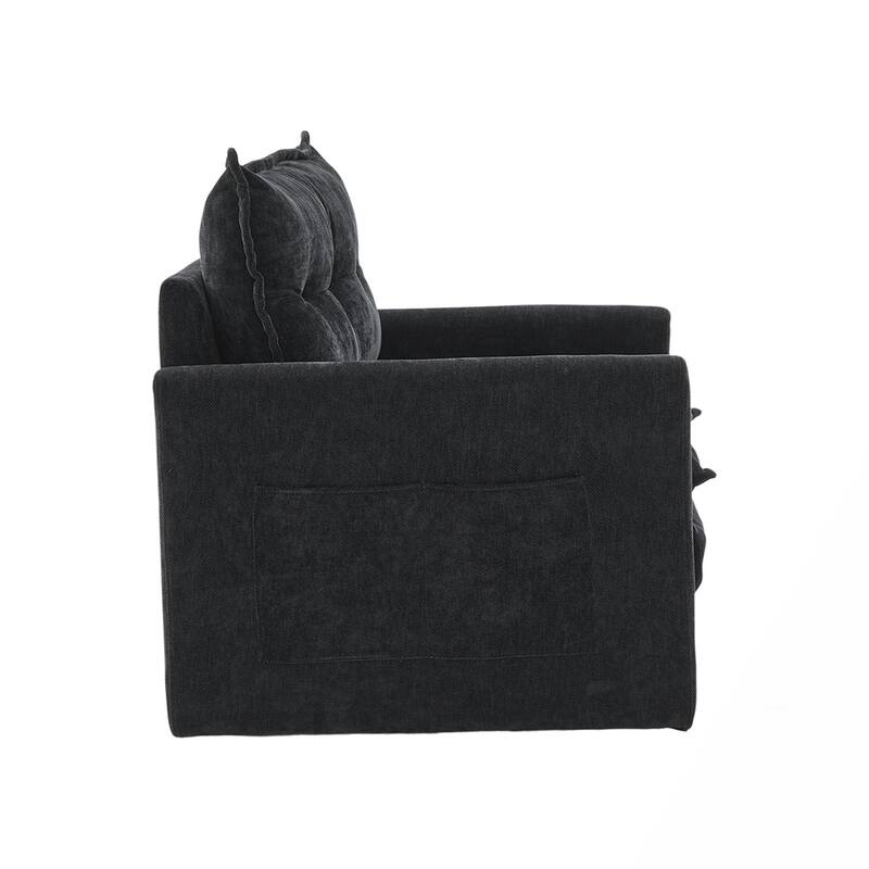 Chenille Swivel Accent ArmChair