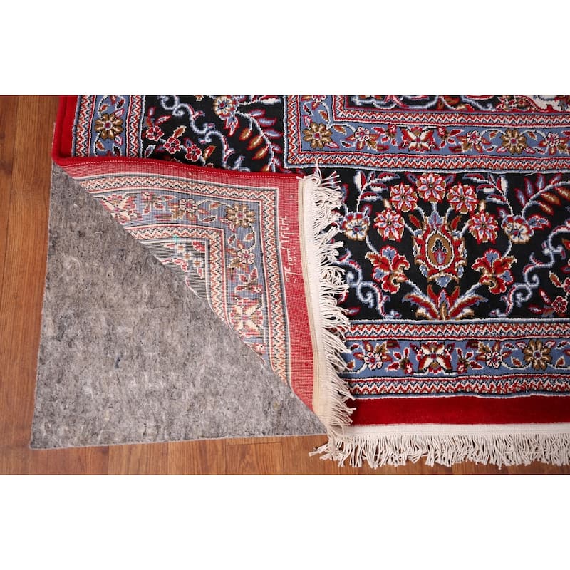 Traditional Floral Kashan Turkish Area Rug Bedroom Machine-Made Carpet - 9'8" x 13'3"