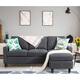 Futzca Modern L-shaped Convertible Sectional Sofa w/ Reversible Chaise
