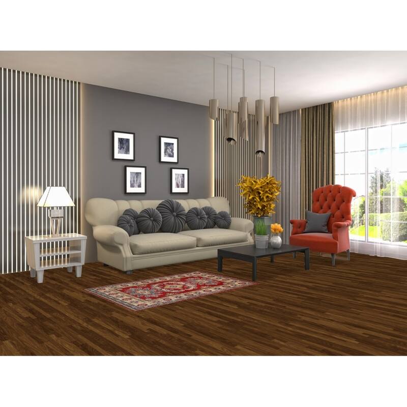 Traditional Red Kazak Accent Rug Hand-Knotted Wool Carpet - 2'8" x 4'1"