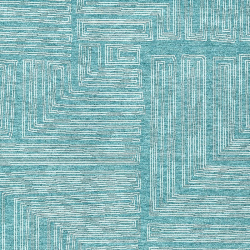 HomeRoots Geometric Transitional Rectangle Outdoor Rug
