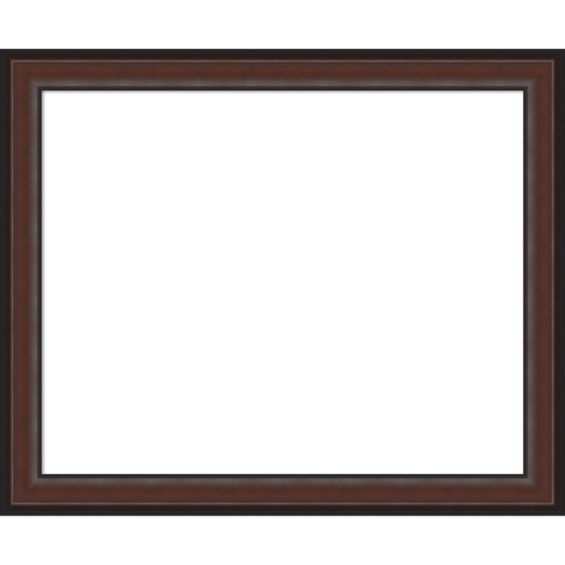 Amanti Art Harvard Walnut Framed Dry Erase Magnetic Board
