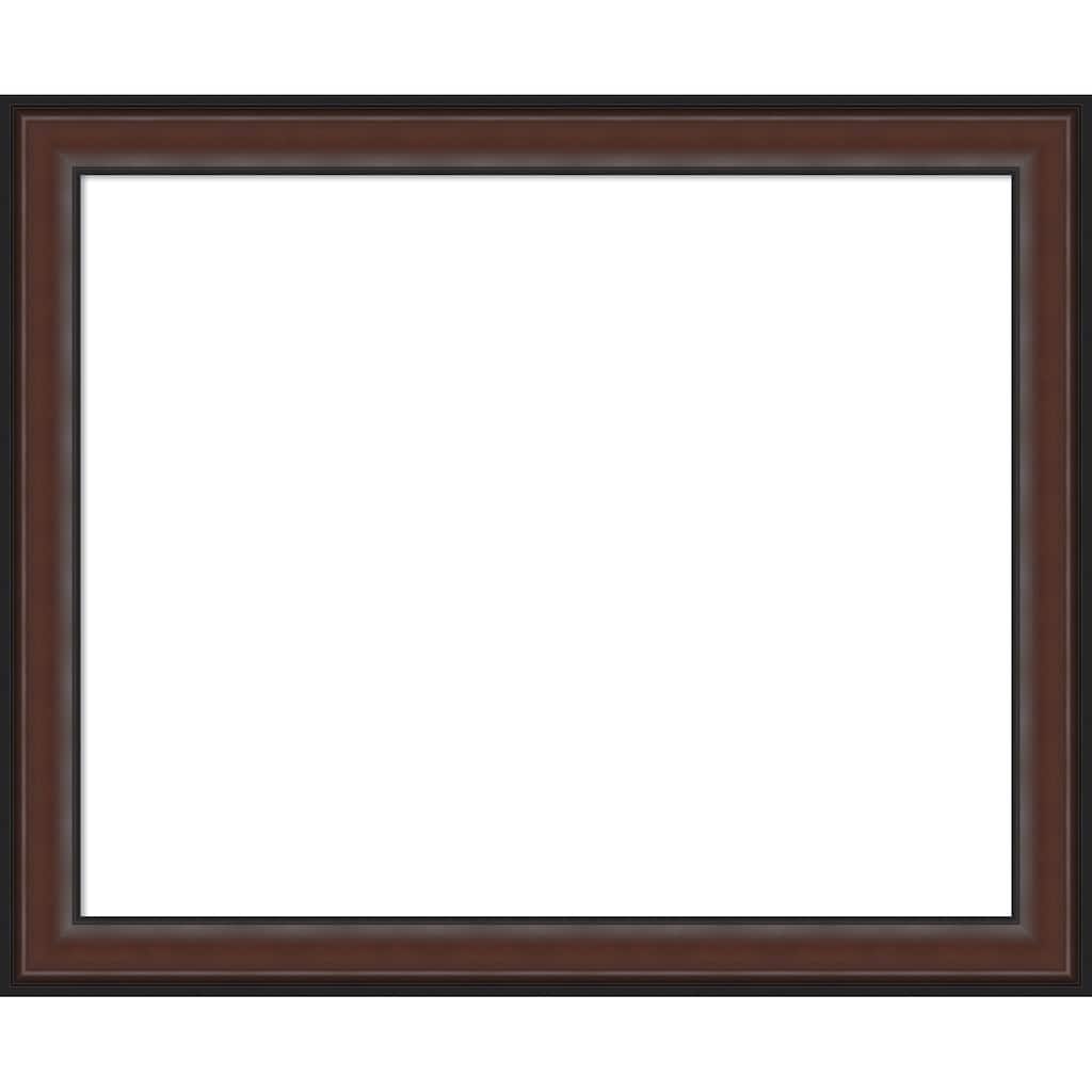 Amanti Art Harvard Walnut Framed Dry Erase Magnetic Board