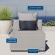 Thumbnail 16, Saybrook Outdoor Patio Upholstered Sectional Sofa Armless Chair. Changes active main hero.