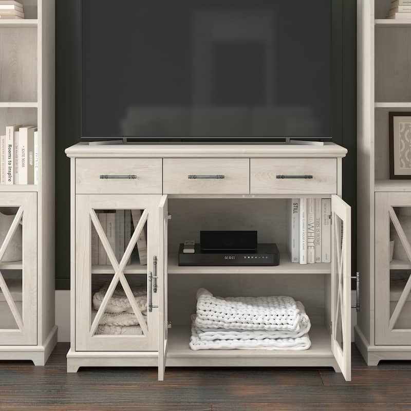 Lennox 46W Farmhouse TV Stand for 65 Inch TV by Bush Furniture