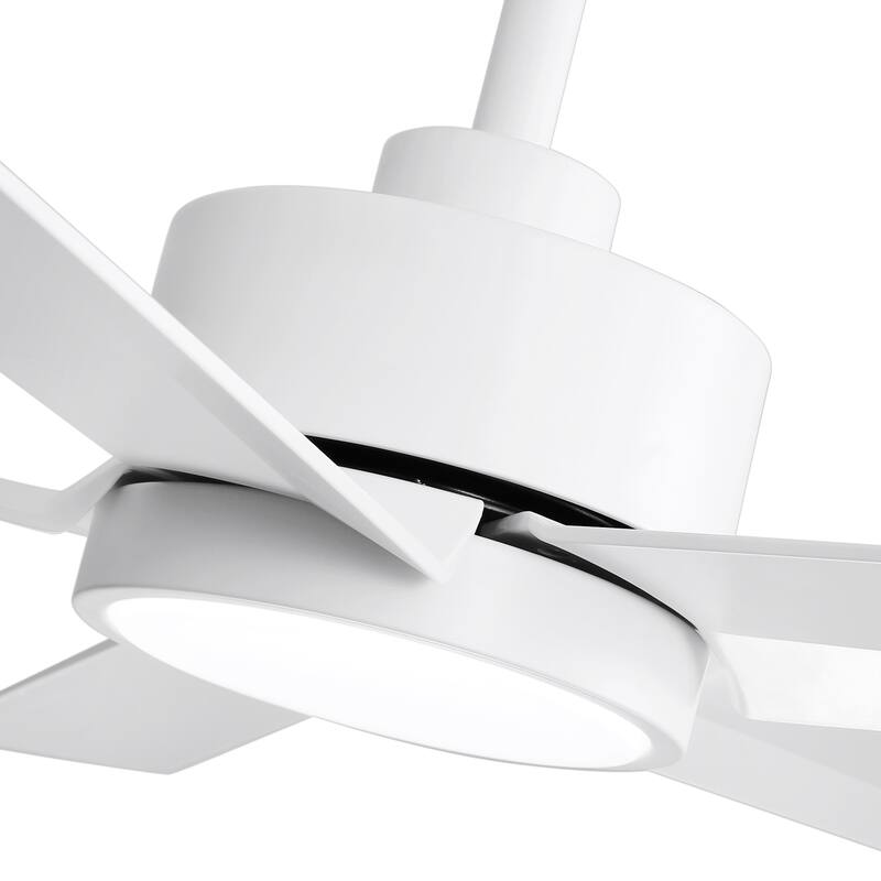 Breezary 65"/52"/42" 5-Blade LED Ceiling Fan with Light Kit and Remote