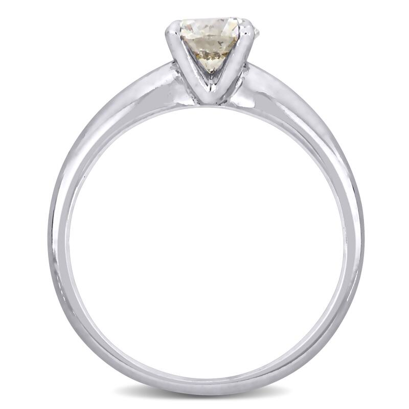 Miadora 3/4ct TDW Cape Diamond Solitaire Engagement Ring in 14k White Gold